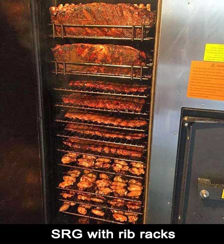 SRG with rib rack at Schrader's Smoker Service