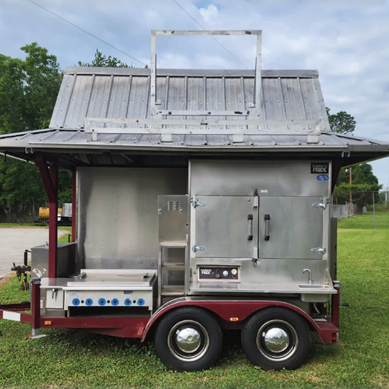The Big Rig smoker rental unit