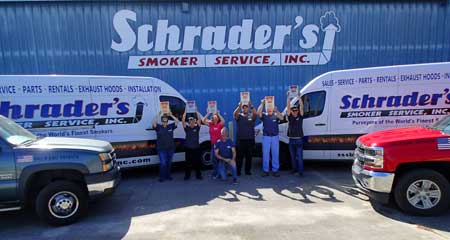 Schrader's Smoker Service staff